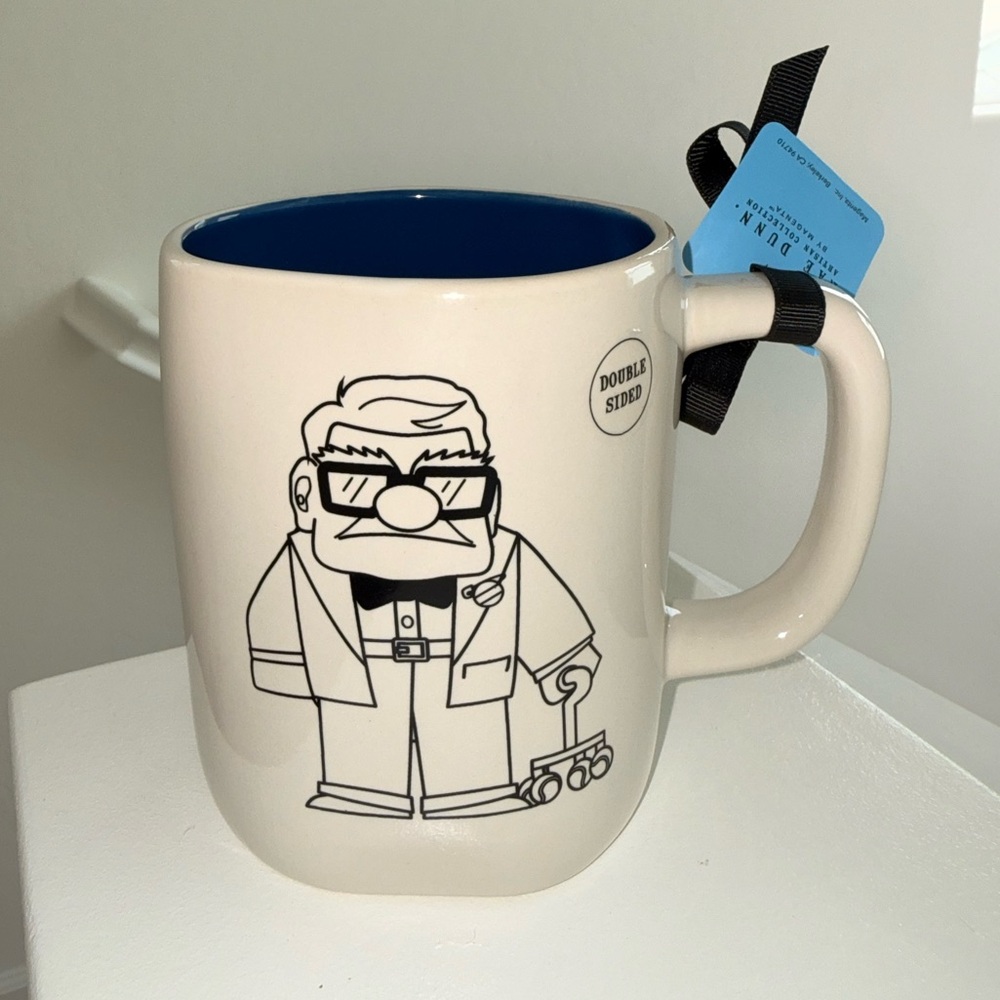 RAE Dunn Disney Pixar “UP” Public Menace Carl Ceramic Mug